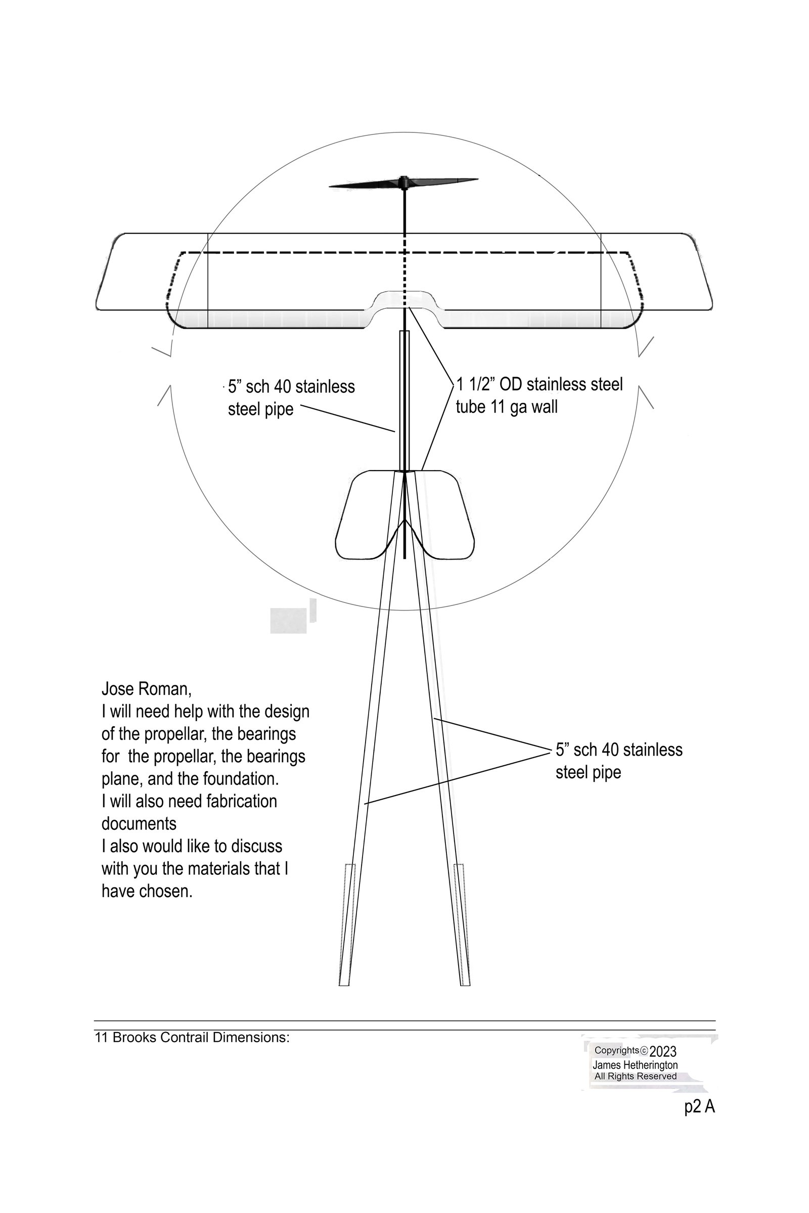 Brooks — contrail dimensions p.2A