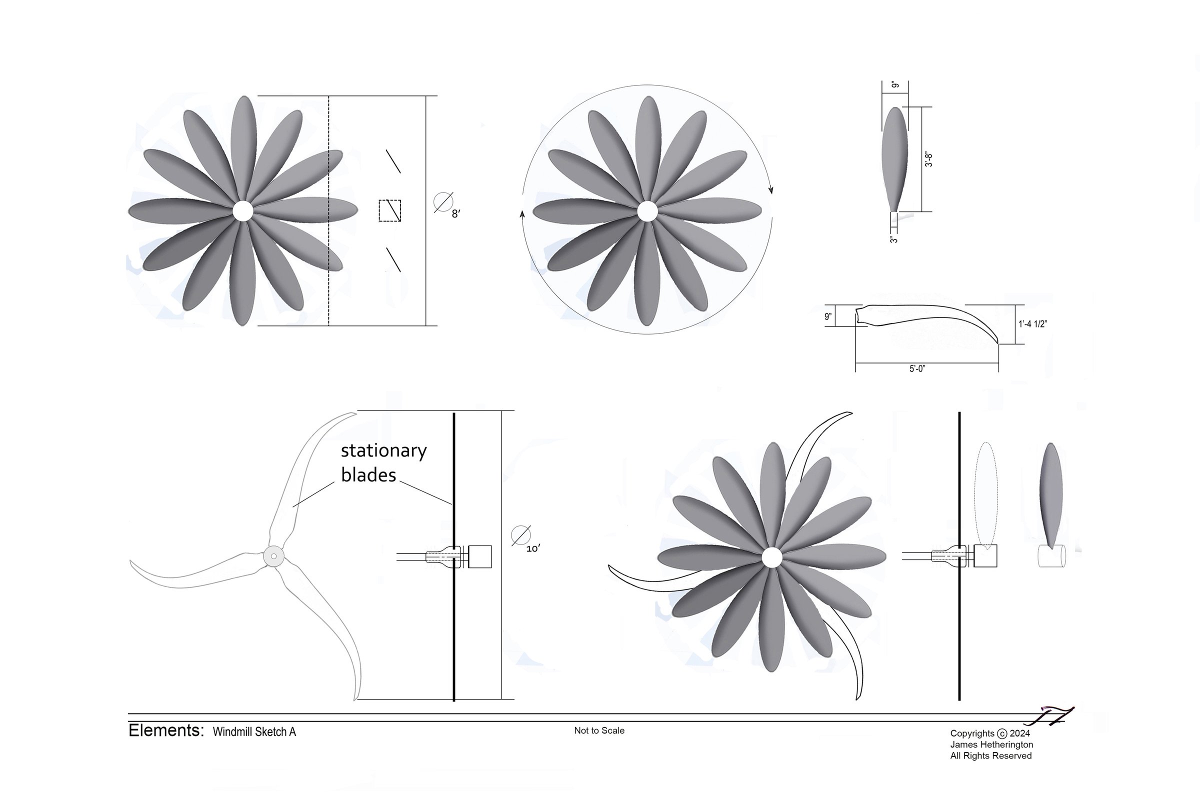 John Igo — windmill sketch A