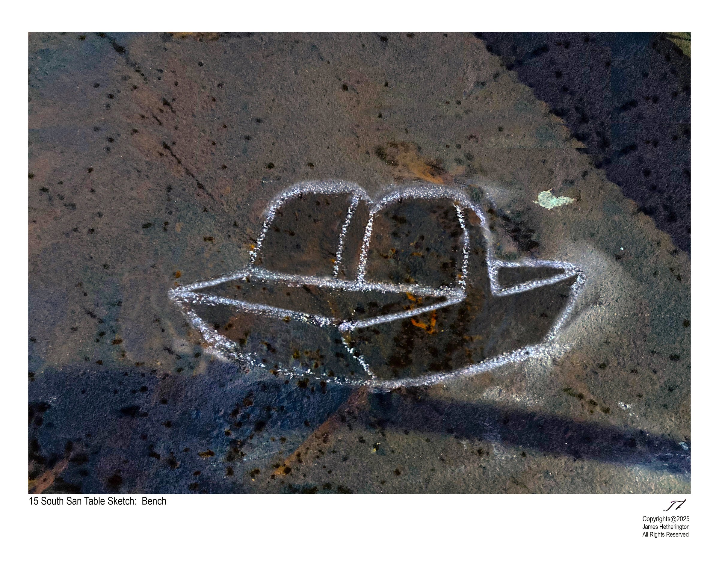 South San — table sketch, bench