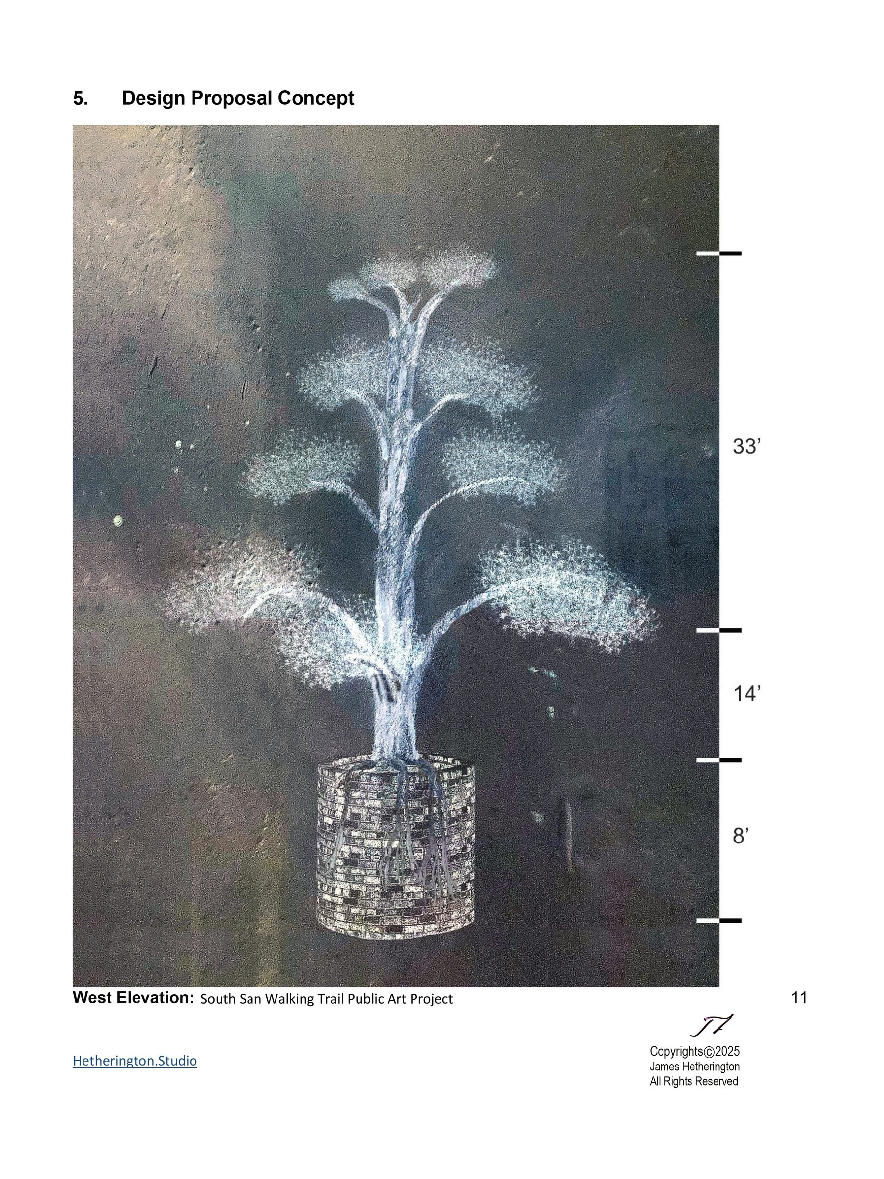 South San — table sketch, tree of life