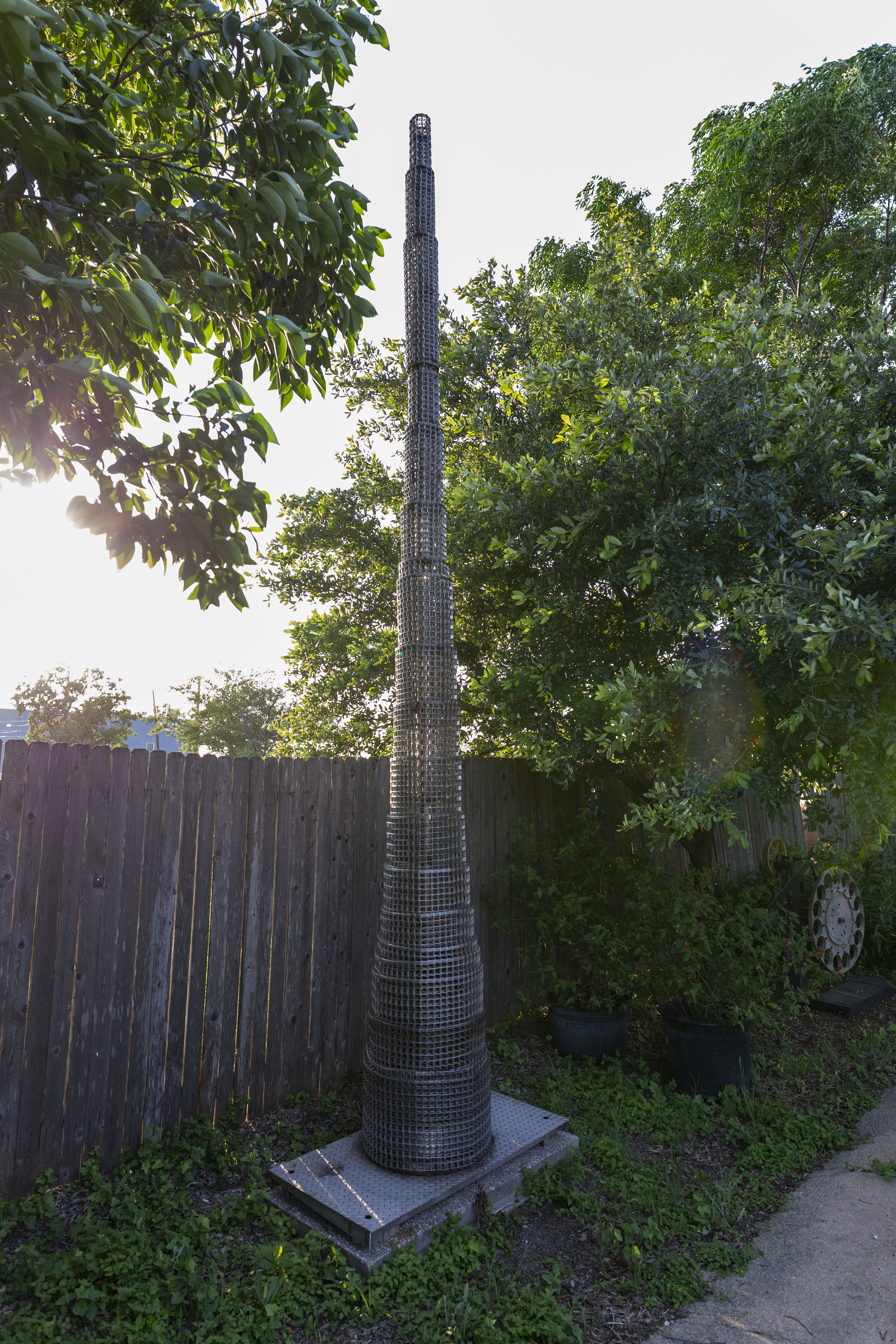 2019 large steel sculpture — mid-section detail